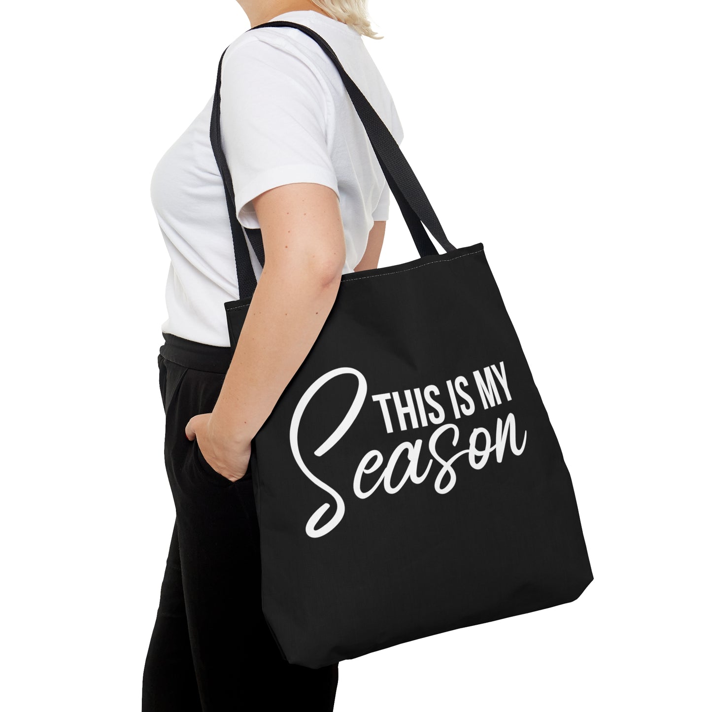 This is My Season Tote Bag (Black )