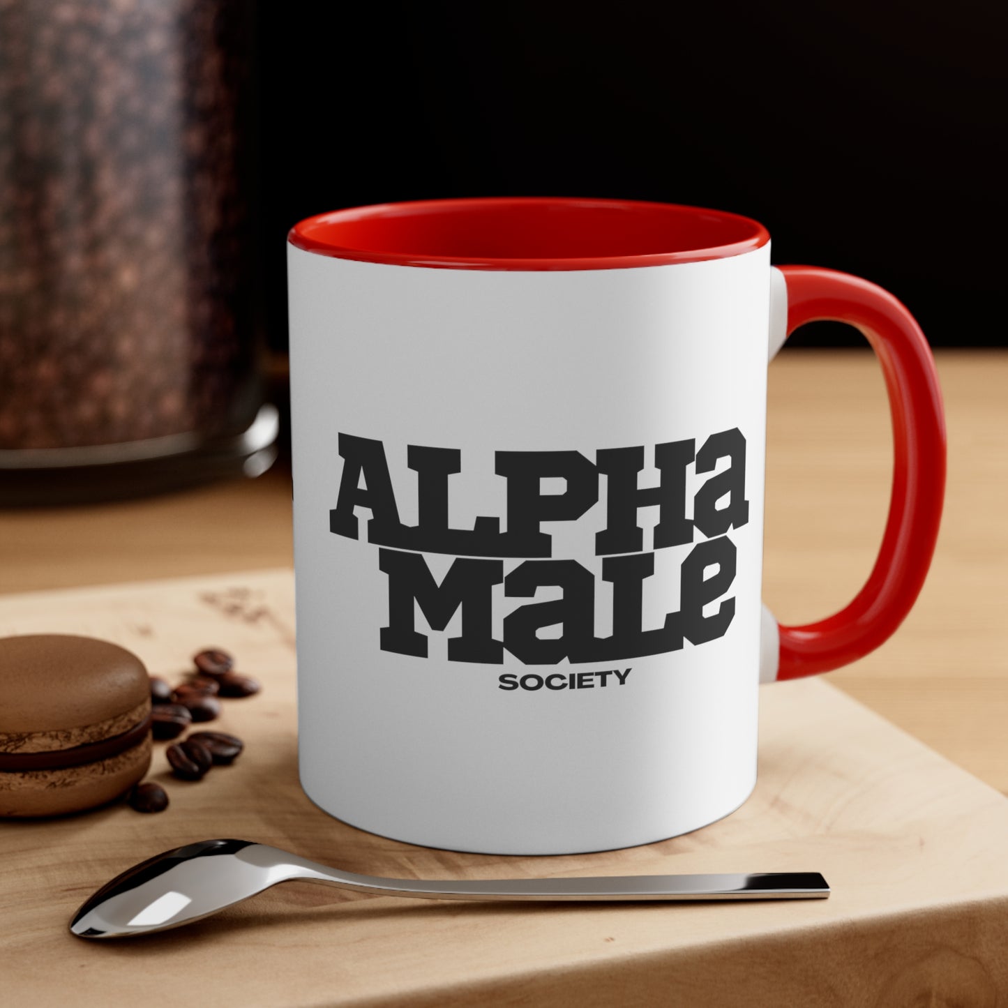Alpha Male Accent Coffee Mug, 11oz (Multiple Colors)