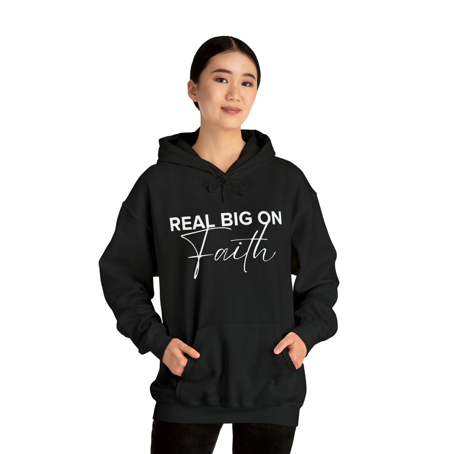 Real Big On Faith Unisex Heavy Blend™ Hooded Sweatshirt (Multiple Colors)