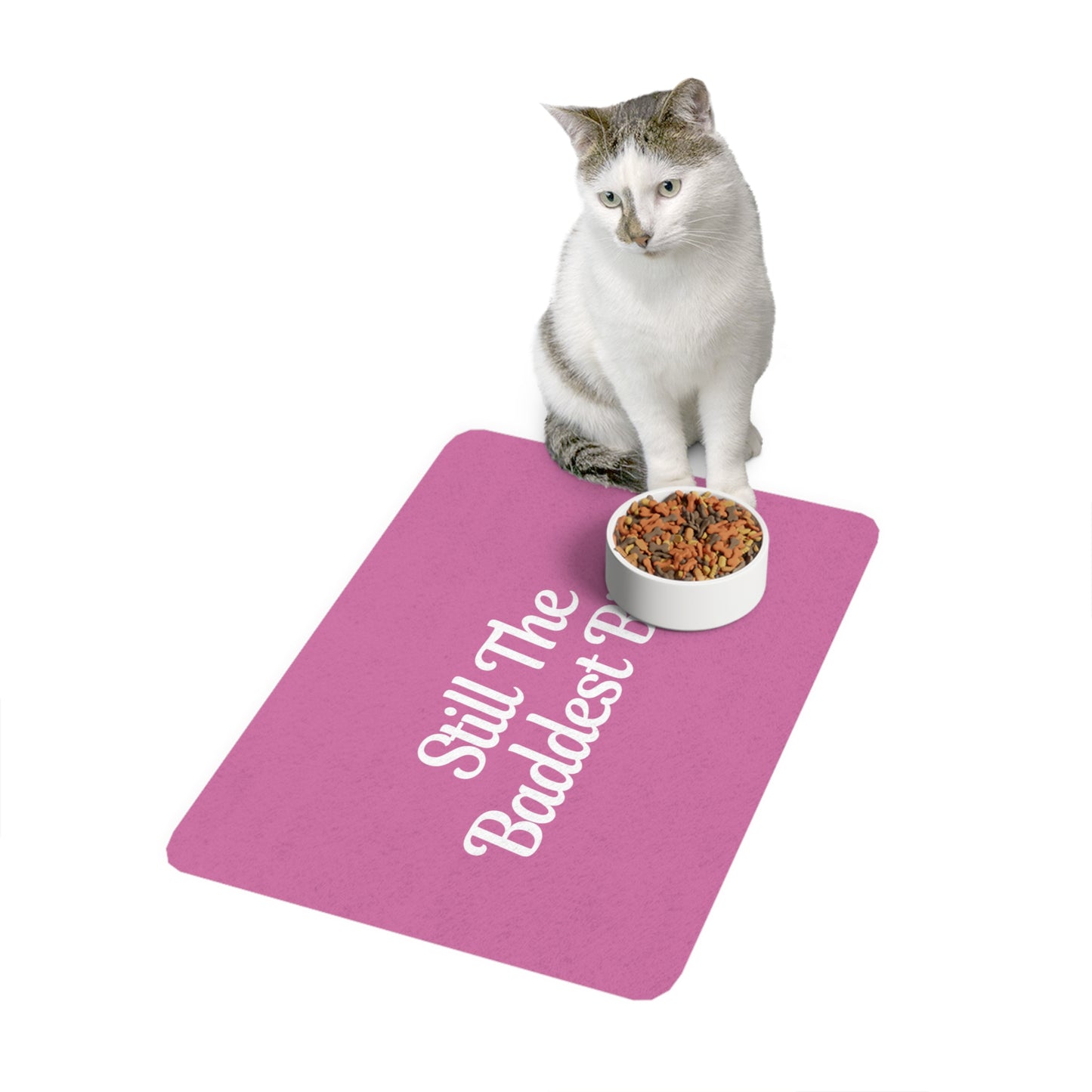 Pet Food Mat (12x18) (Light Pink)