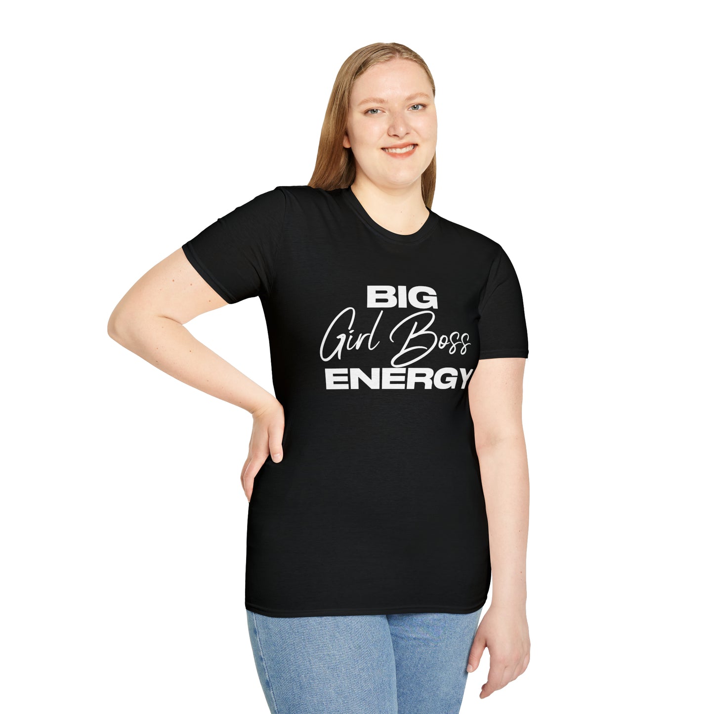 Big Girl Boss Energy Unisex Softstyle T-Shirt (Multiple Colors0