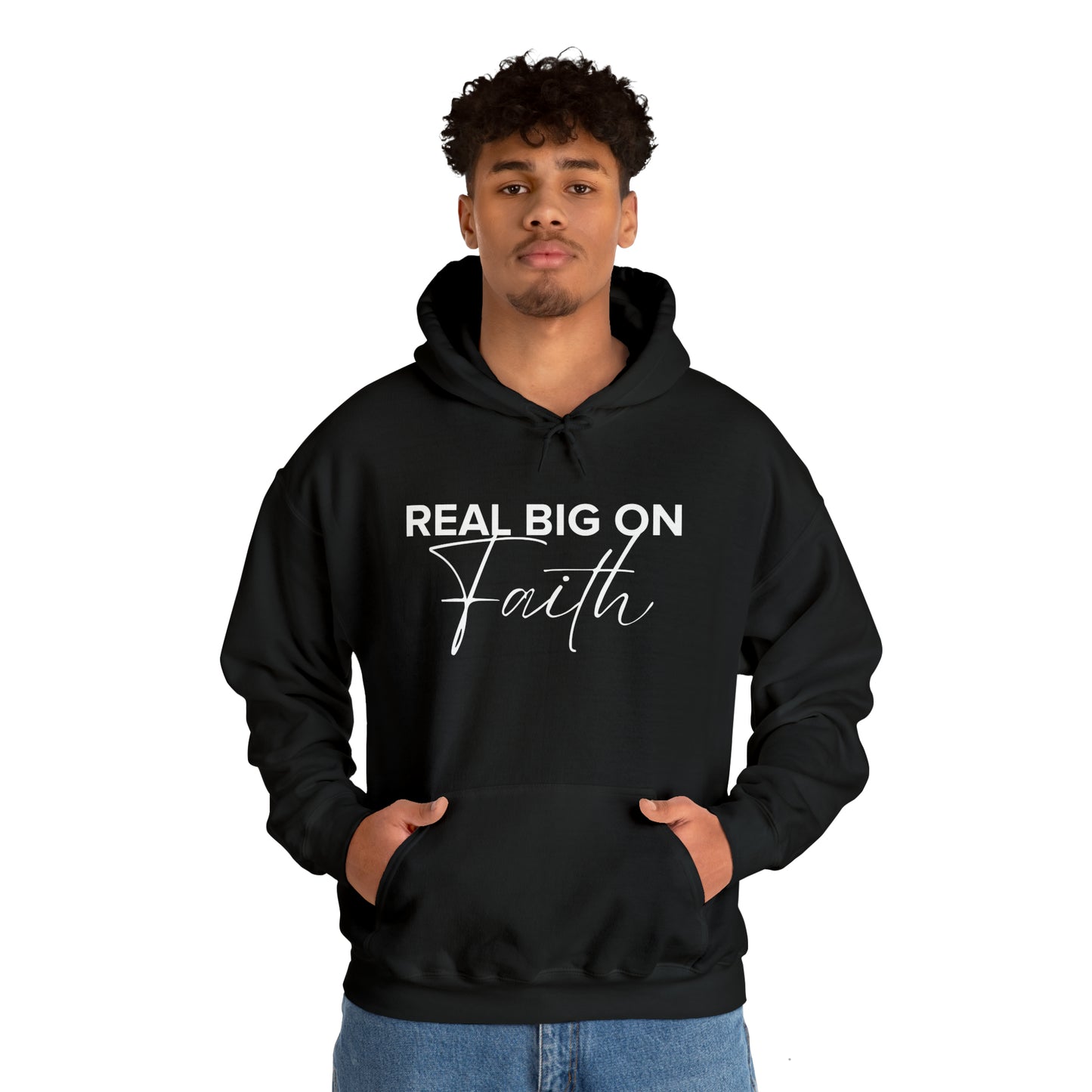 Real Big On Faith Unisex Heavy Blend™ Hooded Sweatshirt (Multiple Colors)