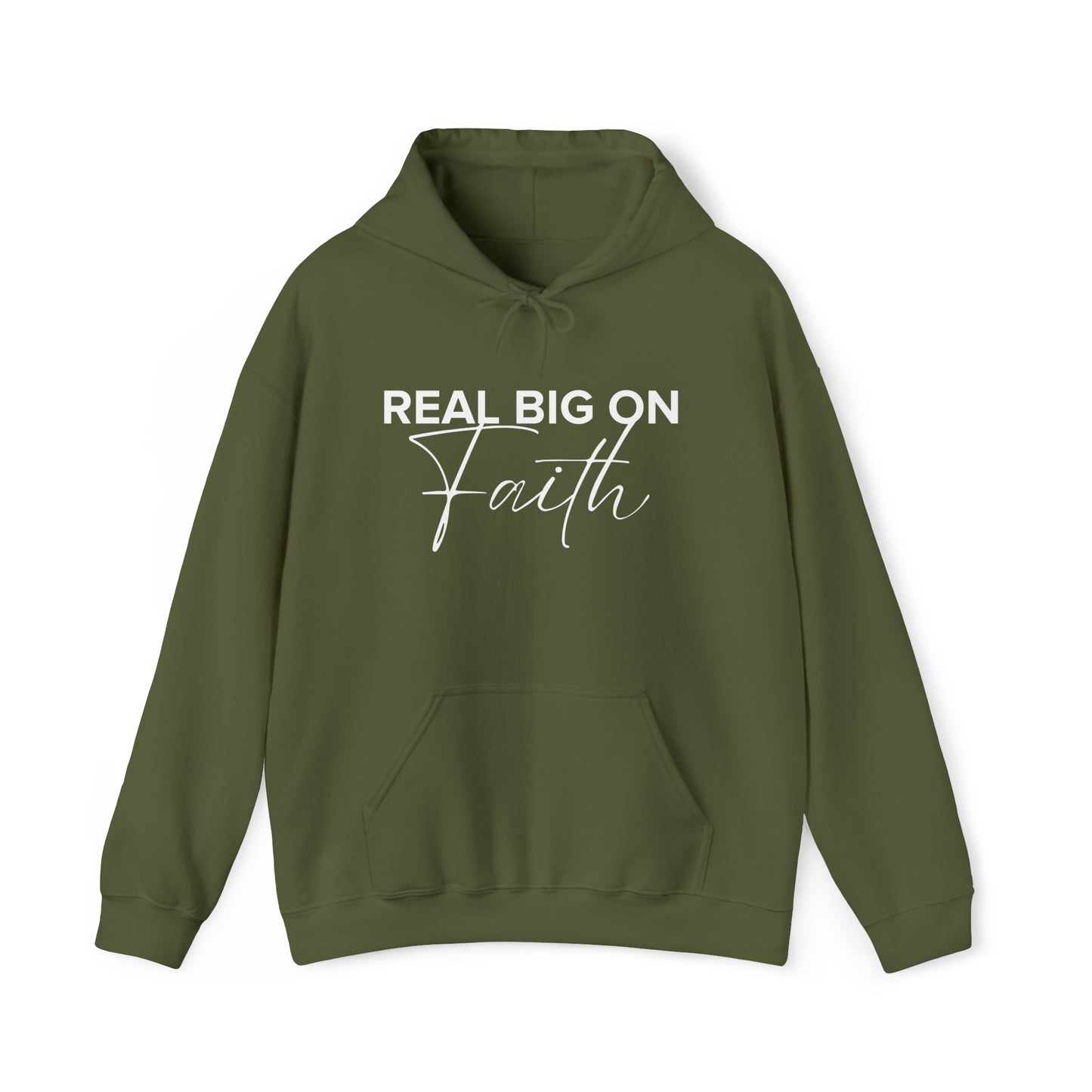 Real Big On Faith Unisex Heavy Blend™ Hooded Sweatshirt (Multiple Colors)