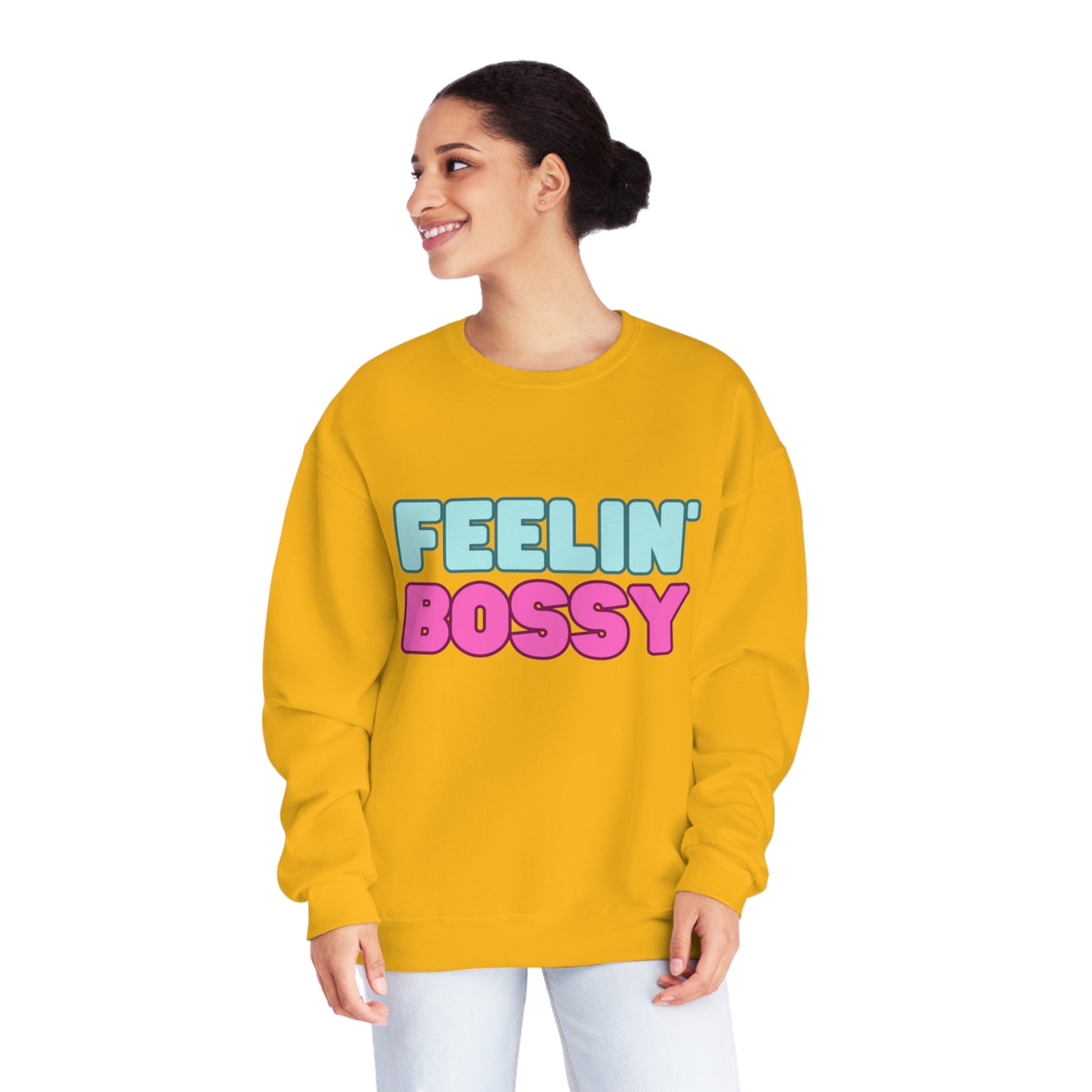Feeling' Boss Unisex NuBlend® Crewneck Sweatshirt (Multiple colors)