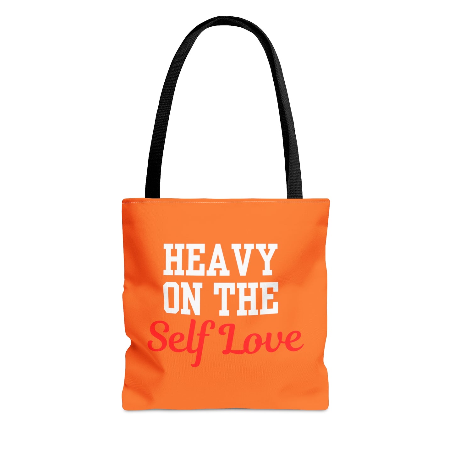 Heavy On The Self Love Tote Bag (Orange)