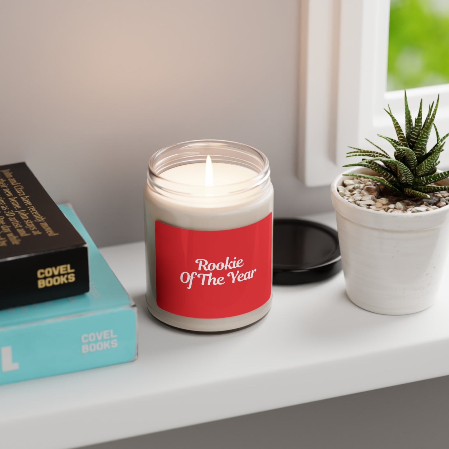 Rookie of the Year Scented Soy Candle, 9oz (Red)
