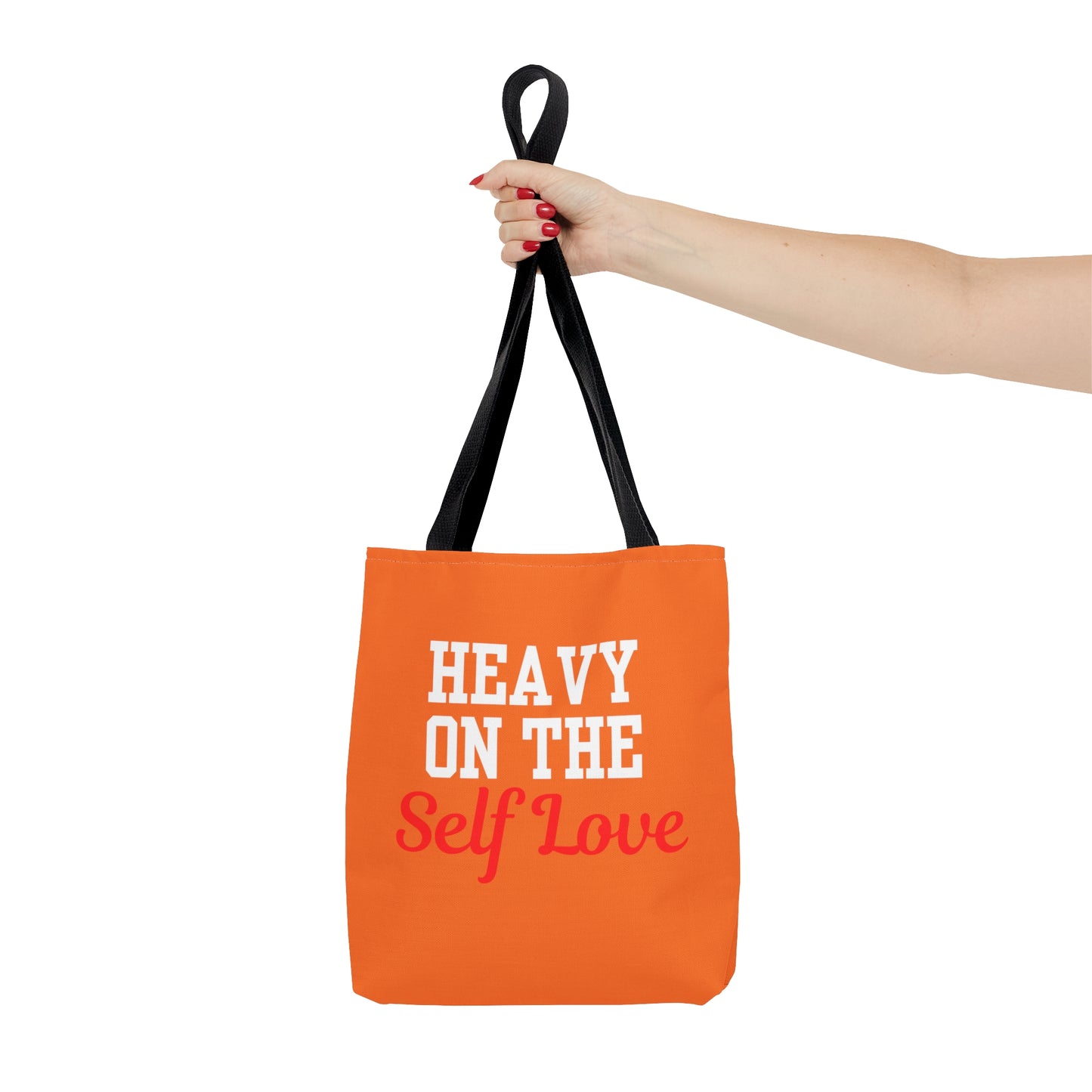 Heavy On The Self Love Tote Bag (Orange)