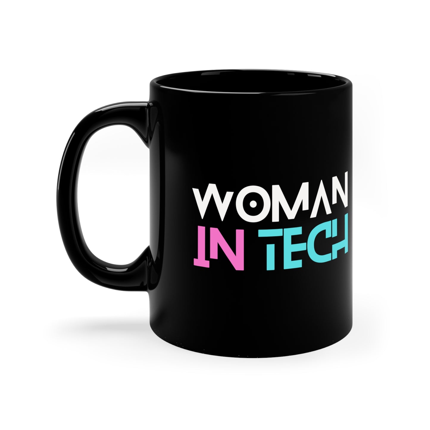 Woman In Tech 11oz Black Mug