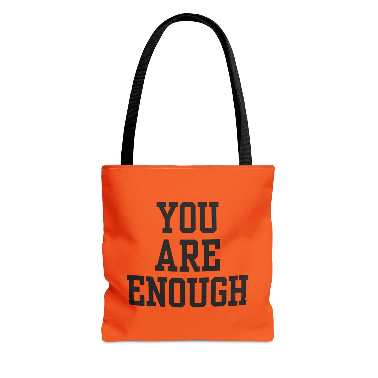 You Are Enough Tote Bag (AOP)(Orange)
