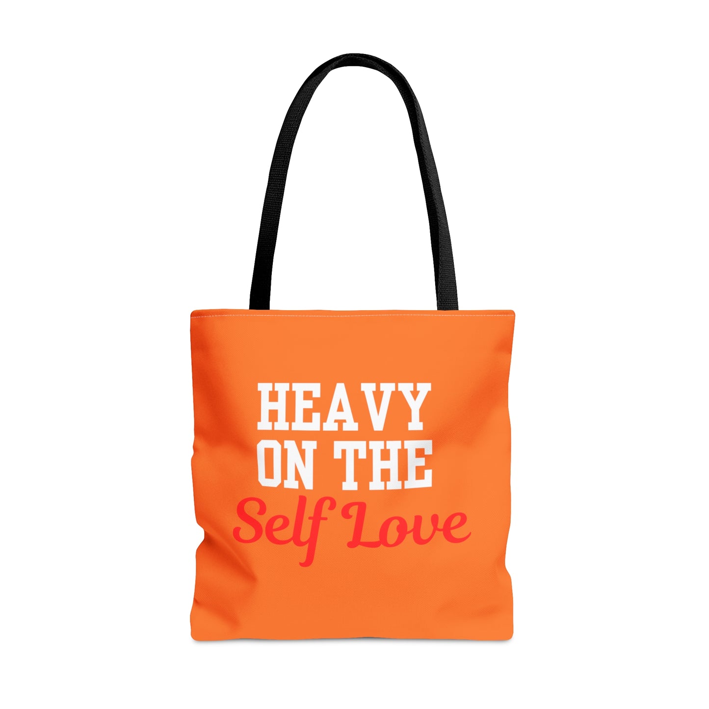 Heavy On The Self Love Tote Bag (Orange)
