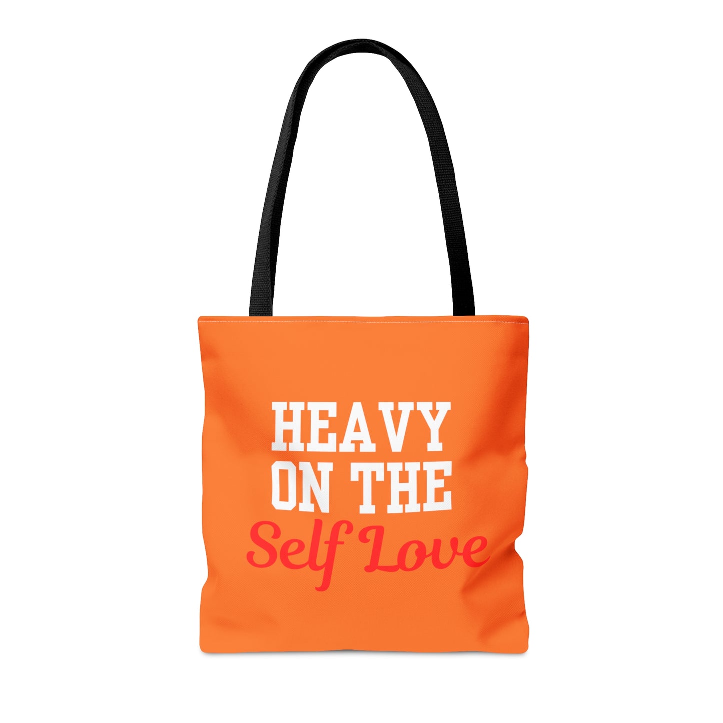 Heavy On The Self Love Tote Bag (Orange)
