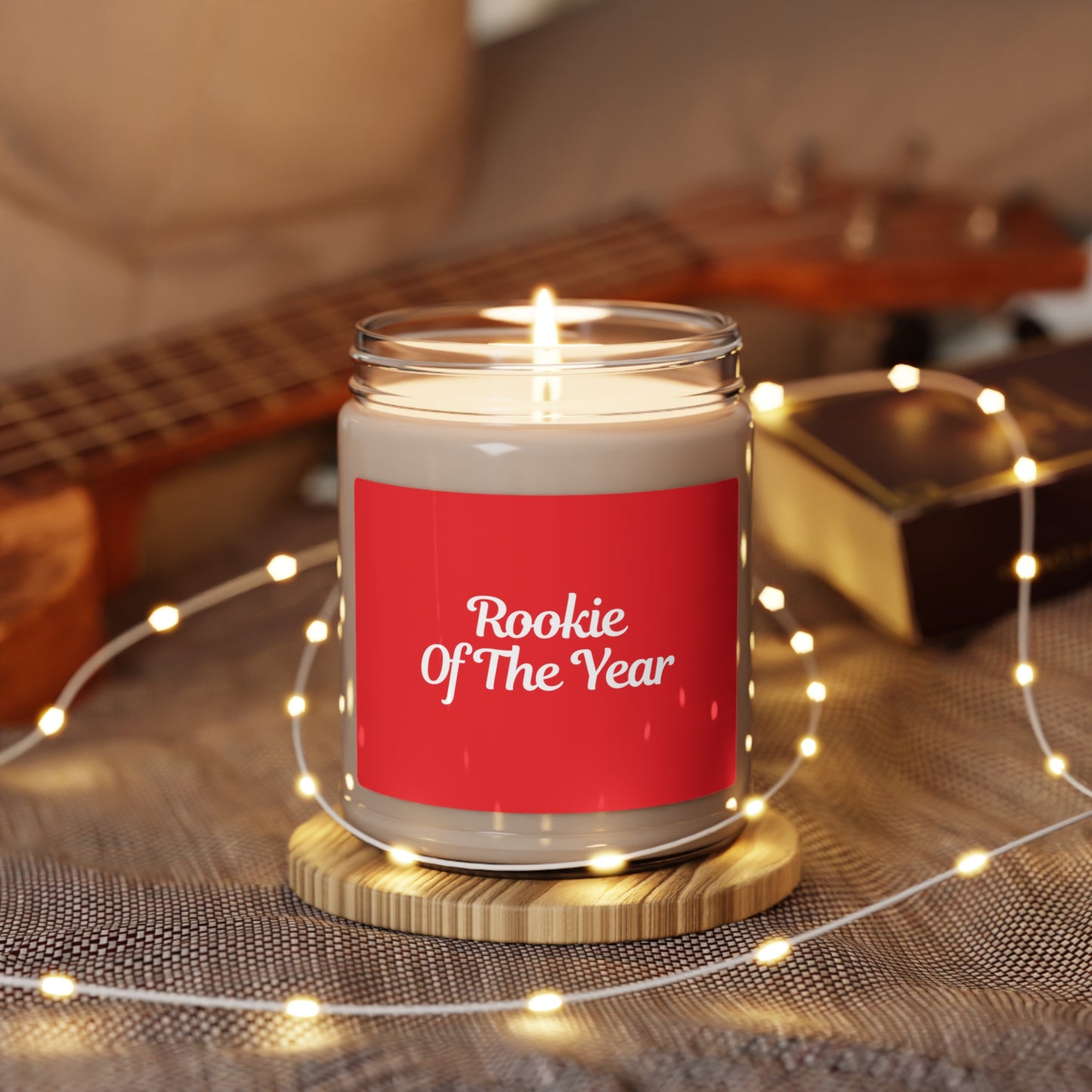Rookie of the Year Scented Soy Candle, 9oz (Red)