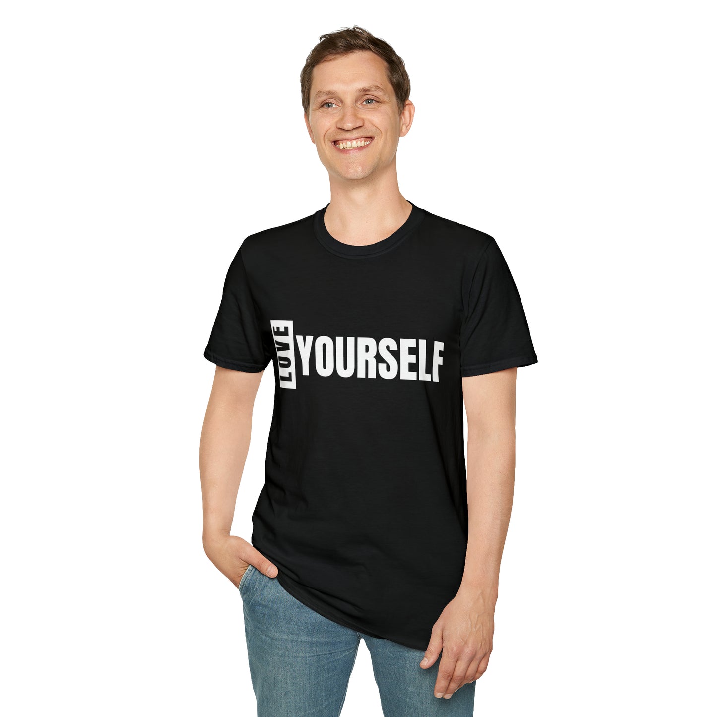 Love Yourself Unisex Softstyle T-Shirt (Black)
