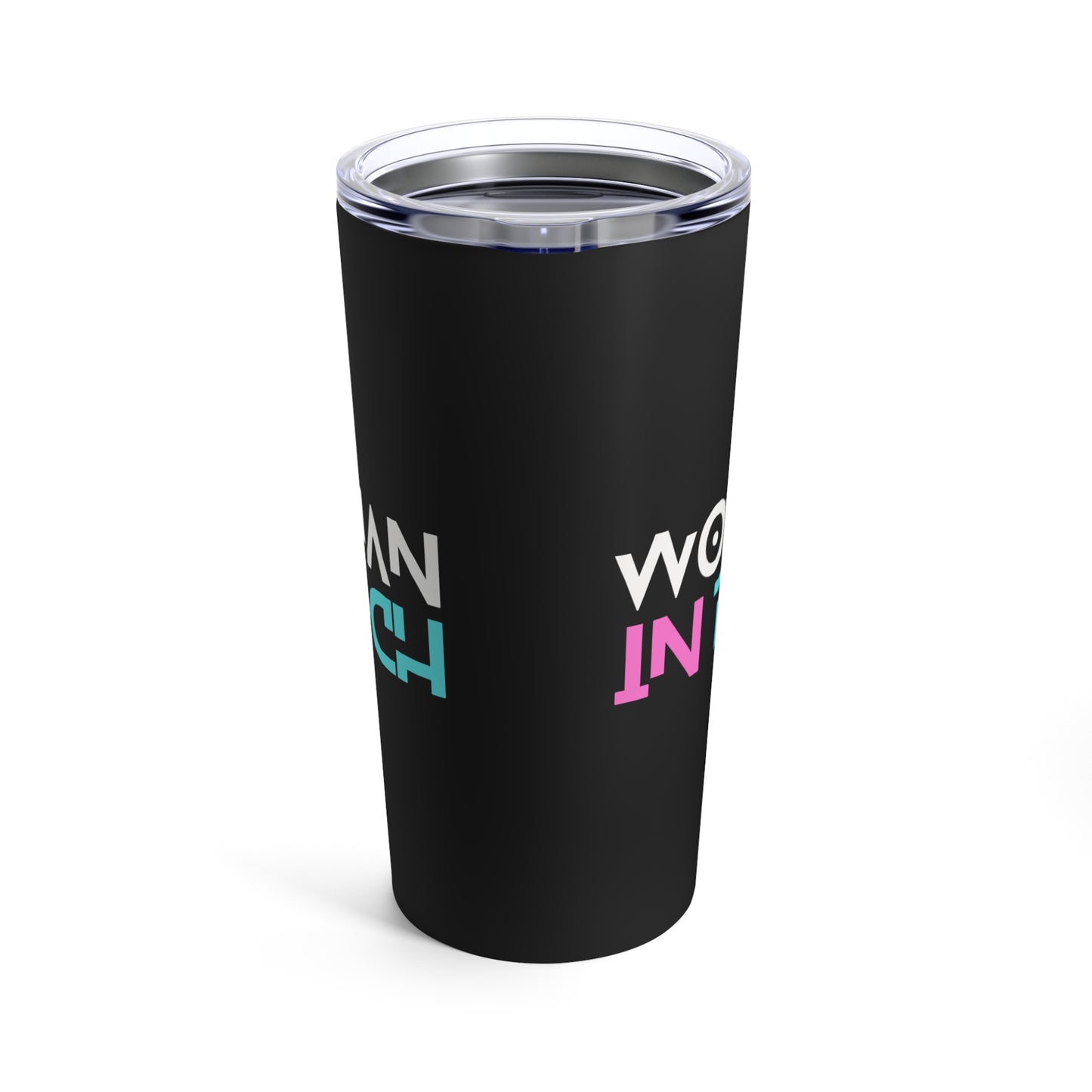 Woman In Tech Tumbler 20oz (Black)
