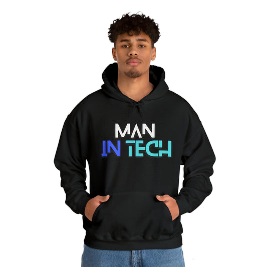 Man In Tech Unisex Heavy Blend™ Hooded Sweatshirt (Multiple Colors)
