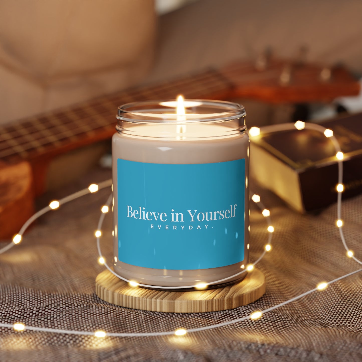 Believe in Yourself Scented Soy Candle, 9oz (Blue)