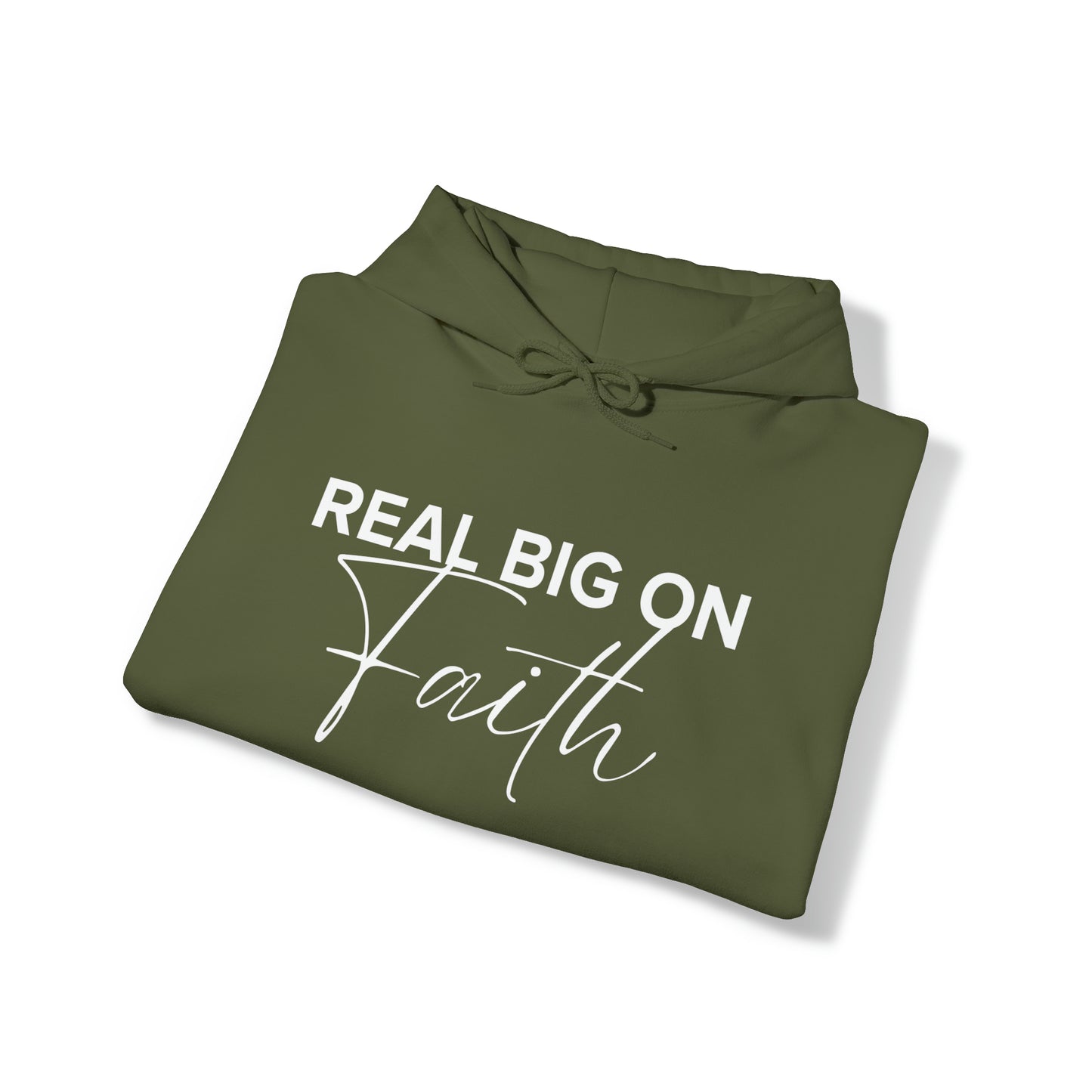 Real Big On Faith Unisex Heavy Blend™ Hooded Sweatshirt (Multiple Colors)