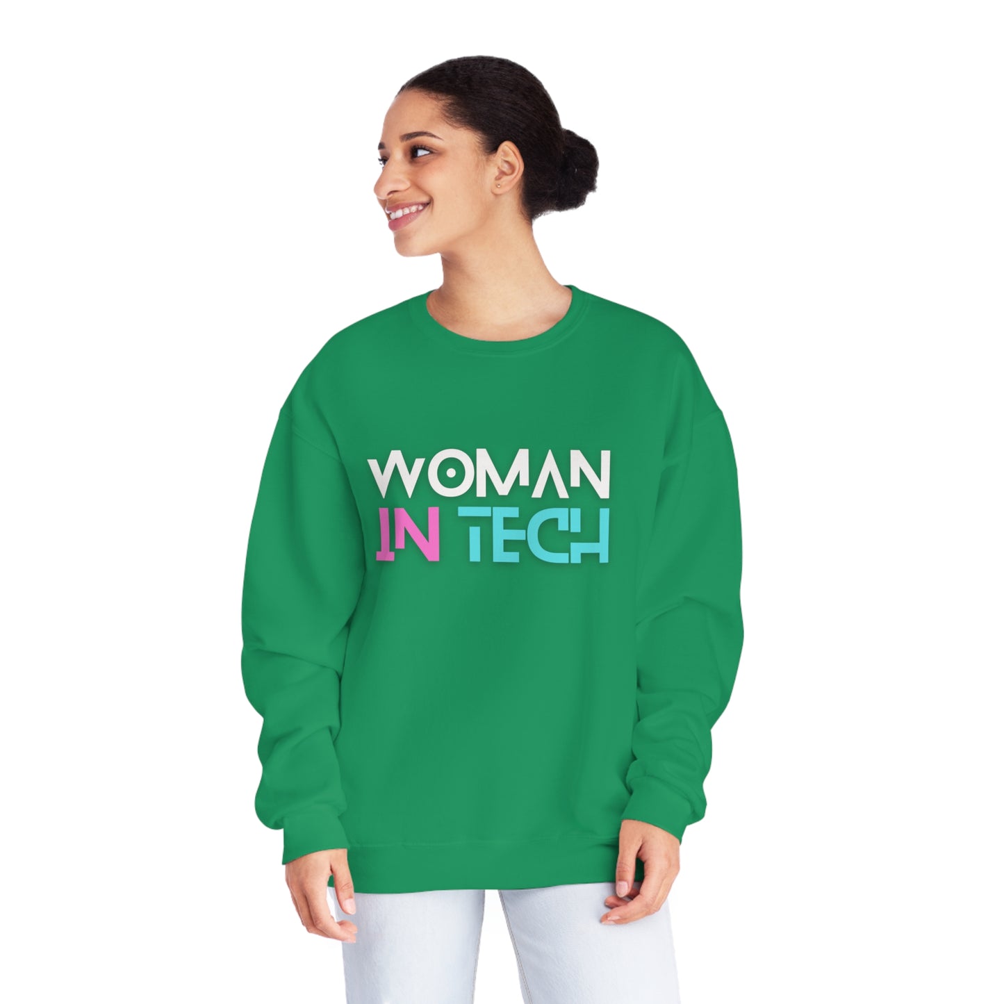 Woman In Tech Unisex NuBlend® Crewneck Sweatshirt (Multiple Colors)