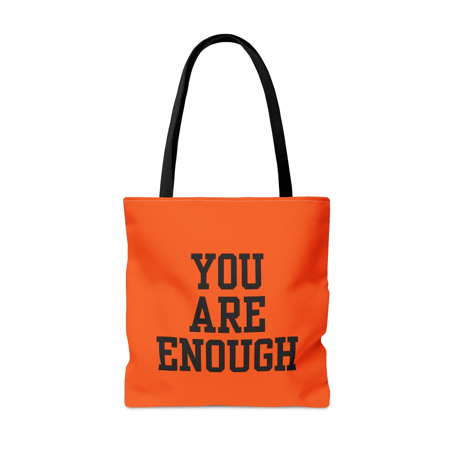You Are Enough Tote Bag (AOP)(Orange)