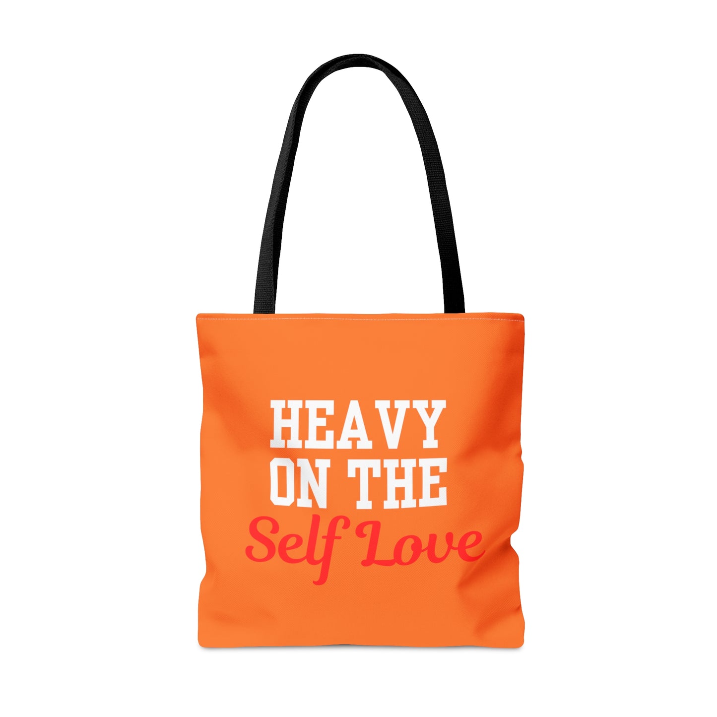 Heavy On The Self Love Tote Bag (Orange)