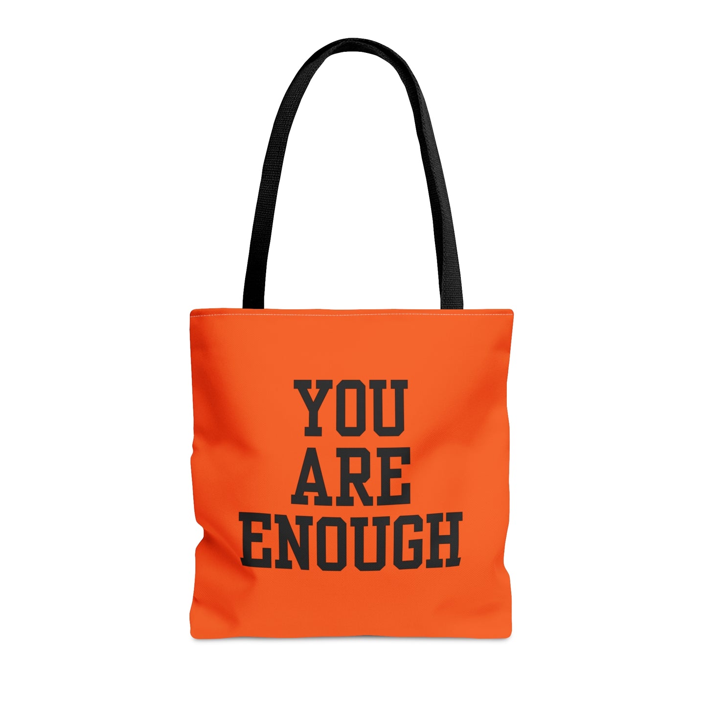 You Are Enough Tote Bag (AOP)(Orange)