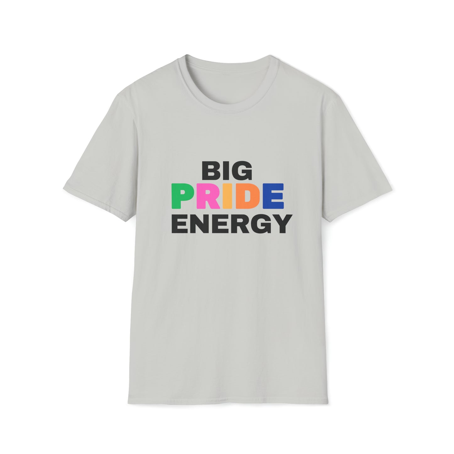 Big Pride Energy Unisex Softstyle T-Shirt (Multiple-Colors)