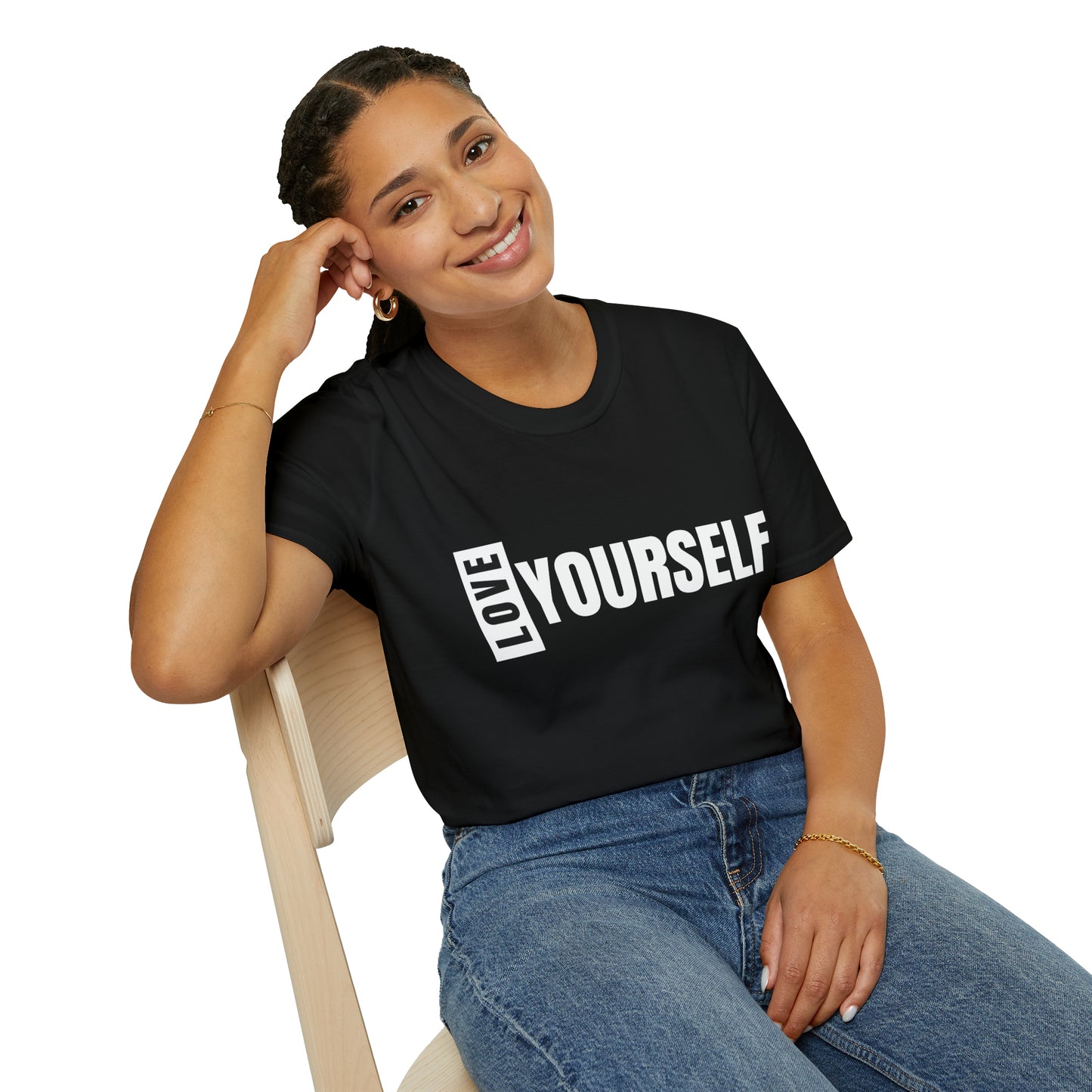 Love Yourself Unisex Softstyle T-Shirt (Black)