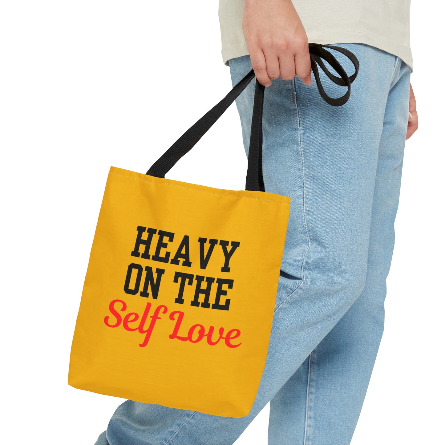 Heavy On The Self Love Tote Bag (Yellow)