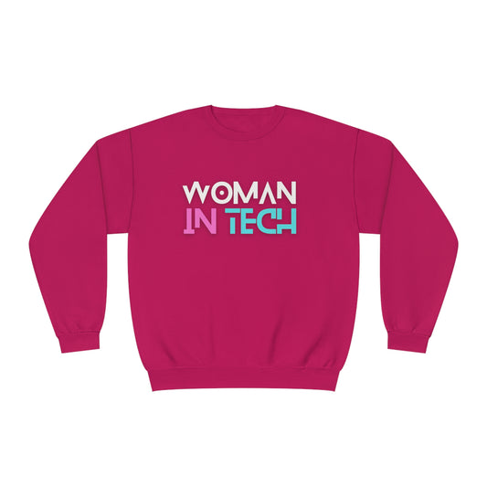 Woman In Tech Unisex NuBlend® Crewneck Sweatshirt (Multiple Colors)