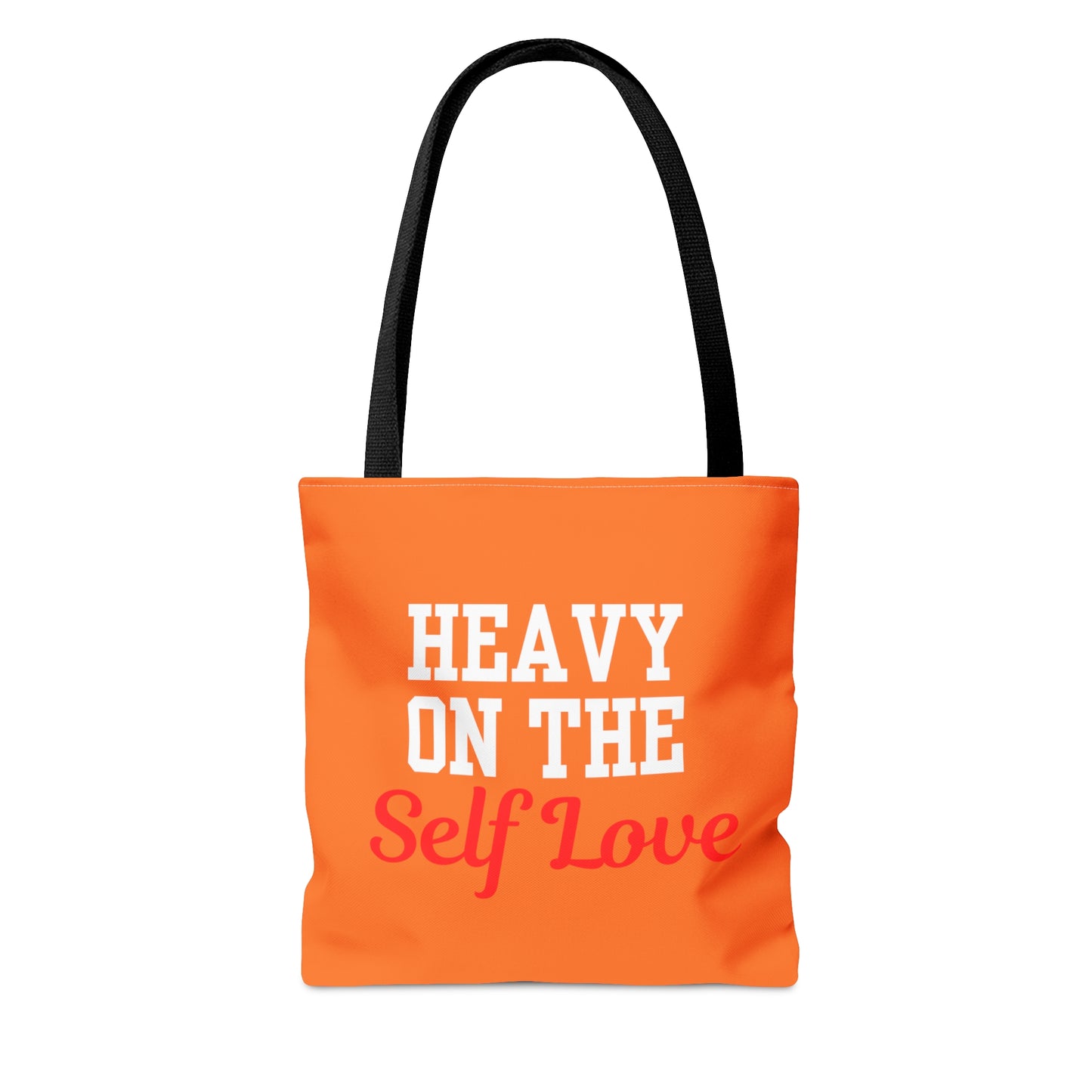 Heavy On The Self Love Tote Bag (Orange)